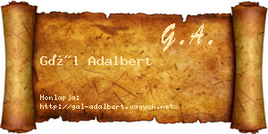 Gál Adalbert névjegykártya