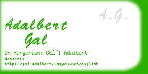 adalbert gal business card